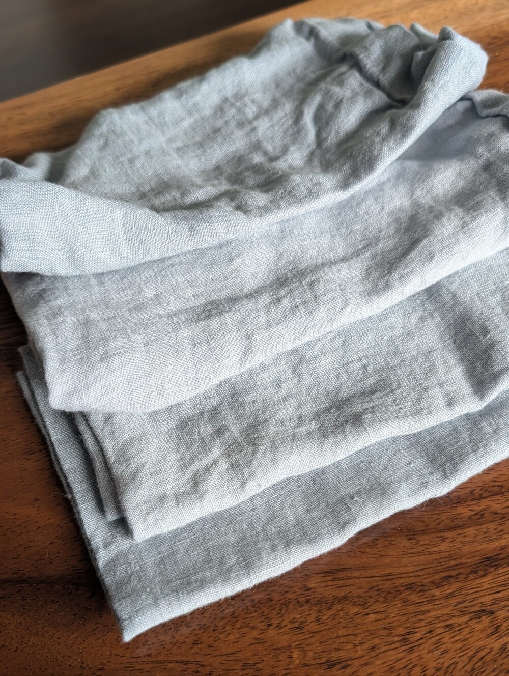 100% Belgian Linen Light Blue Sur La Table Napkins